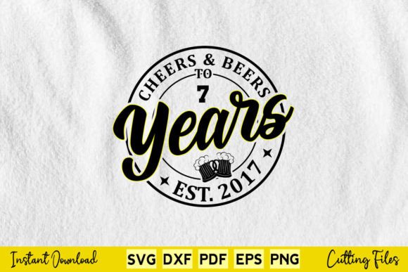 Cheers Beers to 7 Years Birthday Gifts Graphics and Crafts Review
