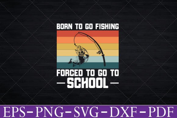Funny Born to Go Fishing Bass Fish Embroidery Review