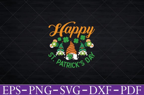 Happy St. Patrick s Day Gnome T-Shirt Graphics and Crafts