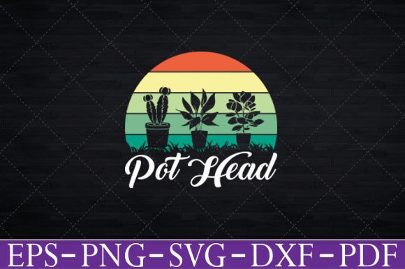 Retro Sun Pot Head Gardening T-Shirt Svg Review
