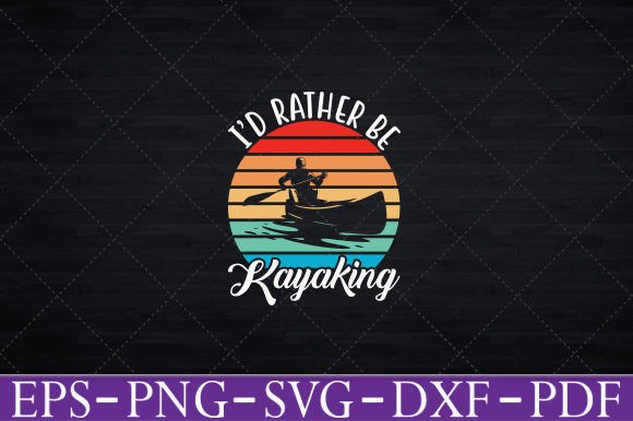 Vintage Kayaking Sunset Paddling Water Graphics and Crafts Review